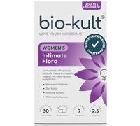 Bio-Kult Intimate Flora - Women’s Vaginal & Gut Microbiome Supplement - 7 Live Bacterial Strains + Vitamins B6, D & E - Hormonal, Immune & Digestive Support - 2.5 Billion CFU - 30 Capsules