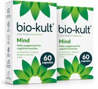 Bio-Kult Mind | Bacillus PXN 21 + Zinc, Wild Blueberry & Grape Extracts | Brain & Gut Support | 60 Capsules (2 Pack)