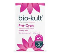 Bio-Kult Pro-Cyan - 2 Live Bacterial Strains with Cranberry Extract (36mg PACs) & Vitamin A | Urinary Tract & Immune Support | Probiotic Supplement | Suitable for Travel & Antibiotics | 45 Capsules