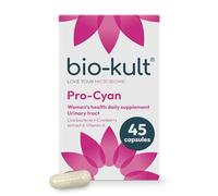 Bio-Kult Pro-Cyan - 2 Live Bacterial Strains with Cranberry Extract (36mg PACs) & Vitamin A | Urinary Tract & Immune Support | Probiotic Supplement | Suitable for Travel & Antibiotics | 45 Capsules