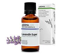 Bio - Lavandin Super Essential Oil - 30mL - 100% Pure, Natural, Chemotyped and AB Certified - AROMA LABS (French Brand)