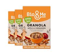 Bio&Me: Apple and Cinnamon Granola 3-Pack (3 x 360g) - Vegan, No Added Sugar, Gut-Loving