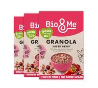 Bio&Me: Super Berry and Nutty Granola 3-Pack (3 x 360 g) - Vegan, No Added Sugar, Gut-Loving