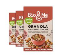 Bio&Me: Super Seedy and Nutty Granola 3-Pack (3x 360 g) - Vegan, No Added Sugar, Gut Loving