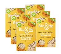 Bio&Me - Super Seedy & Nutty Gut-Loving Prebiotic Porridge | Vegan, No Added Sugar | 6 x 400g
