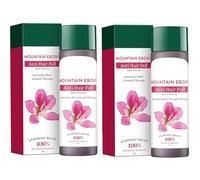 Bio Mountain Ebony Vitalizing Serum | Prevents Hair Fall & Soothes Scalp | Promotes Healthy Hair Growth | 100% Botanical Extracts | Suitable for All Hair Types | 120ml (Pack of 2)