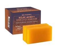 Bio Mystery Kojic Plus Plus Beauty Soap Bars with Retinol, Aloe vera, Turmeric - 100g, 2 Bars Per Pack
