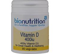Bio Nutrition Vitamin D 10µg (400iu) : Vitamin Well-Being Supplement : 90 vegi-tabs