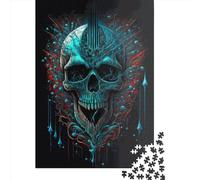 Bio Organic Skull 1000 Piece Puzzles For Adults Creative Rectangular Puzzle Wooden Puzzle Puzzle Jigsaw for Friends Family 1000pcs (75x50cm)