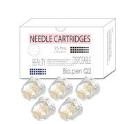 Bio Pen Q2 Replacement Micro-Cartridges 25 Pins - 5 Pack Original Beauty Tool for Skincare & Face & Scalp Care, Smooth & Refined Look, Home & Salon Use - Compatible with Bio Pen Q2 (25 Pins, 5PCS)