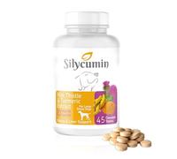 Bio PetActive Dogs Liver and Kidney Health Milk Thistle Supplement - For Large Breeds | Removes Toxins - Supports Liver Regeneration and Boost Immune System with Silycumin & Turmeric - 45 Tabs