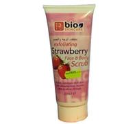 Bio Skincare Exfoliating Strawberry Face & Body Scrub 200ml