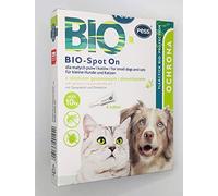 BIO-Spot On 4 Pipettes I Natural Remedy Against Ticks and Fleas I Tick Protection for Dogs and Cats on Biological Basis for Small Dogs and Cats