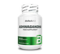 BioTechUSA Ashwagandha Natural Plant Extract 3.675mg Withanolides | 60 Capsules
