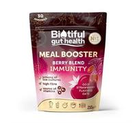 Biotiful Gut Health 7 in 1 Meal Booster - 34 Billion CFU Probiotics + Prebiotics | Immunity, Energy & Digestion Support | Vegan, Gluten-Free Superfood Powder | 210g - Strawberry & Goji Berry