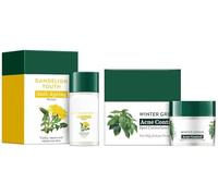 Bio Winter Green Anti-Acne Cream (15g) & Bio Dandelion Visibly Ageless Serum (40ml) | Acne Control & Anti-Aging Skincare Combo | 100% Botanical Extracts | For All Skin Types