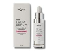 BIO2YOU Derm Face Serum Vitamin C & Niacinamide 30 ml - Anti Pigment Spot Serum, Tranexamic Acid Against Pimples & Hyperpigmentation, Brightening Glow Serum for Radiant Skin