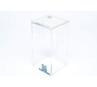 BioactiveFX Acrylic Terrarium - Magnetic Mini & Nano Enclosures for Reptiles, Amphibians, Invertebrates, Tarantulas, Scorpions, Frogs, Geckos & Exotic Pets (3 x 3 x 6 inches, 0.23 Gallon)