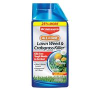 BioAdvanced 32OZ Weed/CRBGRS Killer - Kills Weeds & Crabgrass, Covers 12400 Sq Ft - Spray Form
