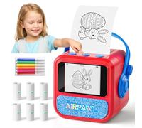 BioAdvanced Portable Thermal Printer Smart AI Voice Sticker Printer for Kids,Cordless Thermal Inkless Printer,Mini Thermal Sticker Maker with Voice Control & 6 Style Options