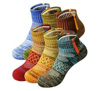 BIOAUM Men's Cotton Cushioned Ankle Athletic Socks, 6 Pairs Casual/Workout | Cushioned, moisture-wicking, arch support, reinforced heel-toe, OEKO-TEX certified, for running hiking gym tennis, M-XL