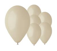 Biobased Natural Rubber Latex Balloons 33cm / 13 in (Latte Cream, Pack of 10)