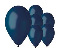 Biobased Natural Rubber Latex Balloons 33cm / 13 in (Navy Dark Blue, Pack of 10)