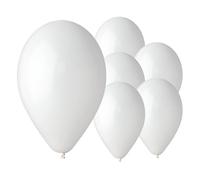 Biobased Natural Rubber Latex Balloons 33cm / 13 in (White, Pack of 10)