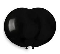 Biobased Natural Rubber Latex Balloons 48cm / 19 in - Pack of 25 (Black)
