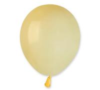 Biobased Natural Rubber Mini Latex Balloons 13cm / 5 in - Pack of 50 (Baby Yellow)