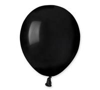 Biobased Natural Rubber Mini Latex Balloons 13cm / 5 in - Pack of 50 (Black)