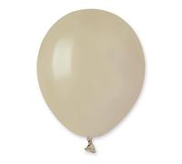 Biobased Natural Rubber Mini Latex Balloons 13cm / 5 in - Pack of 50 (Latte Cream)