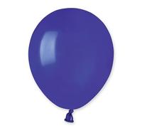 Biobased Natural Rubber Mini Latex Balloons 13cm / 5 in - Pack of 50 (Navy Blue)