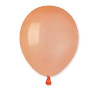 Biobased Natural Rubber Mini Latex Balloons 13cm / 5 in - Pack of 50 (Peach Orange)