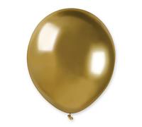Biobased Natural Rubber Mini Latex Balloons 13cm / 5 in - Pack of 50 (Shiny Gold)