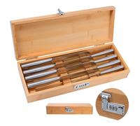 Biobasedon Knife Box - Bamboo Kitchen Safe Lock Box, Child Proof Knife Storage Box, Kitchen in a Box with Combination (Knives Not Included)