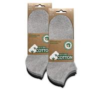 BIOBASICS Men's & Women's (4-12 Pairs) Organic Trainer Socks Short Oeko-Tex 100 Cotton