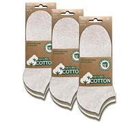 BIOBASICS Men's & Women's (4-12 Pairs) Organic Trainer Socks Short Oeko-Tex 100 Cotton