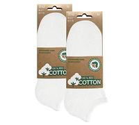 BIOBASICS Men's & Women's (4-12 Pairs) Organic Trainer Socks Short Oeko-Tex 100 Cotton
