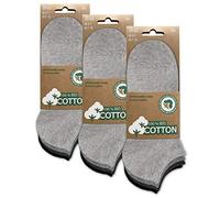 BIOBASICS Men's & Women's (4-12 Pairs) Organic Trainer Socks Short Oeko-Tex 100 Cotton