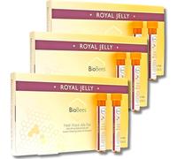 BioBees Fresh Royal Jelly Elixir - Pack of 3 x 10 Vials (12ml Each) - Premium Health Supplement Enriched with Pure Royal Jelly for Comprehensive Wellness, Enhanced Vitality and Immune Support