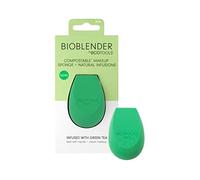 EcoTools Green Tea Bioblender, Compostable & Biodegradable Makeup Sponge, For Foundation & Base Coverage, Skin-Calming, Natural Infusion, Cruelty Free & Vegan, 1 Count