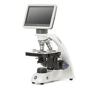 BioBlue Compound Microscope 7in LCD Screen and SMP 4/10/S40 Objectives with Mechanical Stage and 1W LED Cordless Illumination Globe Scientific | Euromex