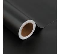 BIOBROWN Black Wrapping Paper, Solid Color Matte Metal Gift Paper Roll - 43cm x10m Gift Wrapping Paper for Valentine's Day, Wedding, Birthday, Christmas