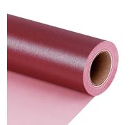 BIOBROWN Burgundy Wrapping Paper, Mini Roll-43cm X 10m Solid Color Pearly-Lustre Gift Wrapping Paper Rolls for Wedding, Valentine's Day, Birthday, Bridal Shower, Baby Shower