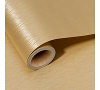 BIOBROWN Gold Kraft Wrapping Paper Roll, 43cm x 10m Solid Color Pearly-Lustre Paper, Shiny Textured Gift Wrap for Christmas, Birthday, Wedding, Graduation Gifts, Parties, DIY Bouquet