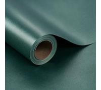 BIOBROWN Green Wrapping Paper, Mini Roll 43cm x 10m Solid Color Pearly-Lustre Gift Wrapping Paper Rolls for Wedding, Christmas, Valentine's Day, Birthday, Bridal Shower