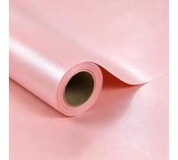 BIOBROWN Pink Valentine Wrapping Paper,76cm X 10m,Solid Color Pearly-Lustre Gift Wrapping Paper Jumbo Rolls for Wedding, Valentine's Day, Birthday, Baby Shower