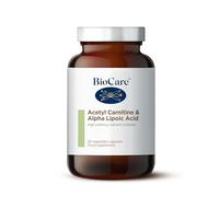 BioCare Acetyl Carnitine & Alpha Lipoic Acid, 30 Capsules | High Potency Combination for Daily Supplementation, Suitable for Vegans & Vegetarians