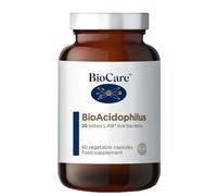 BioCare BioAcidophilus | 20 Billion LAB4 Live Bacteria | Food Supplement Suitable for Vegetarians and Vegans - 60 Capsules